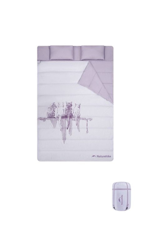 Śpiwór dwuosobowy m250 nh21msd06-purple NATUREHIKE