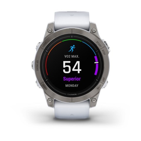 Zegarek sportowy Garmin Epix Pro Gen 2 Sapphire 47mm Titanium Whitestone