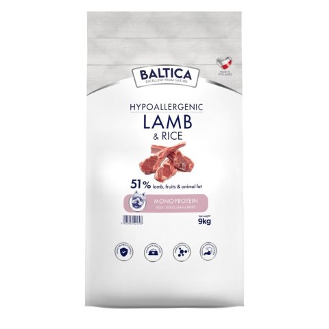 BALTICA Nutraceutic Adult Lamb&Rice XS/S 9kg