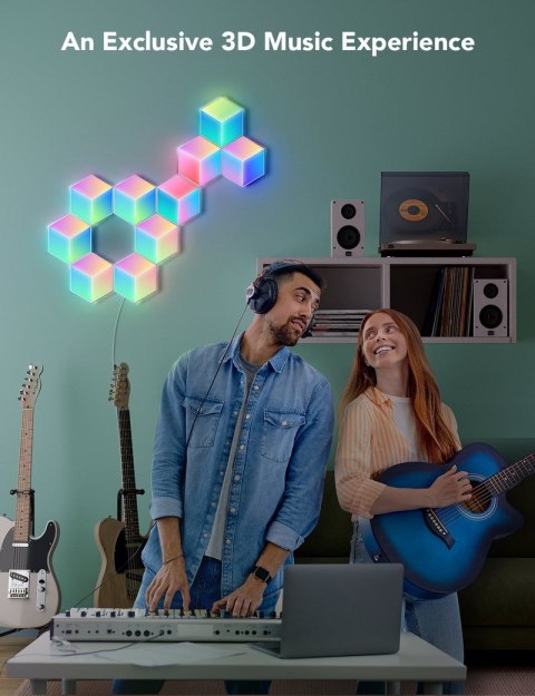 Govee Panele świetlne Glide Hexa Pro (zestaw 10 szt.) H6066