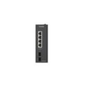 D-Link DIS-100G-06 przełącznik sieciowy Nie zarządzany L2 Gigabit Ethernet (10/100/1000) DIN rail Czarny