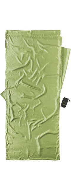Śpiwór jedwabny Cocoon IST91 Insect Shield, 218x90cm Zielony