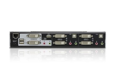 ATEN CS1642A przełącznik KVM Możliwości montowania w stelażu Czarny, Srebrny