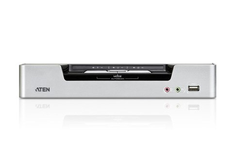 ATEN CS1642A przełącznik KVM Możliwości montowania w stelażu Czarny, Srebrny