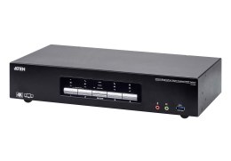 ATEN Przełącznik KVM Switch 4P USB3.0 4K DP Triple View KVMP S