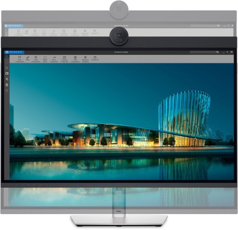 DELL UltraSharp U3224KBA LED display 80 cm (31.5") 6144 x 3456 px 6K Ultra HD LCD Czarny, Srebrny