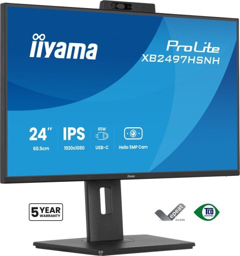Iiyama ProLite XB2497HSNH-B1 24IN IPS LCD 4MS 1920X1080 350CD/M2 HDMI/DP/USB 2 monitor komputerowy 60,5 cm (23.8") 1920 x 1080 p