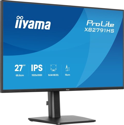 Iiyama ProLite XB2791HS-B1 monitor komputerowy 68,6 cm (27") 1920 x 1080 px Full HD LED Czarny