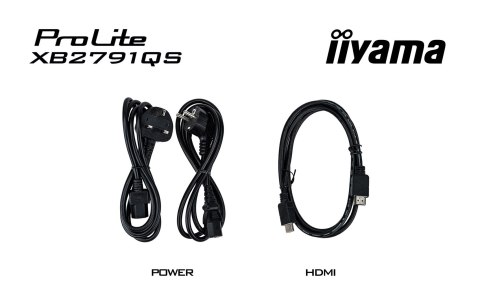 Iiyama ProLite XB2791QS-B1 monitor komputerowy 68,6 cm (27") 2560 x 1440 px Quad HD LED Czarny