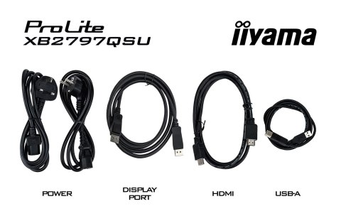 Iiyama ProLite XB2797QSU-B1 monitor komputerowy 68,6 cm (27") 2560 x 1440 px Quad HD LED Czarny