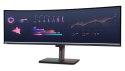Lenovo ThinkVision P49w-30 monitor komputerowy 124,5 cm (49") 5120 x 1440 px Dual WQHD LED Czarny