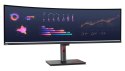 Lenovo ThinkVision P49w-30 monitor komputerowy 124,5 cm (49") 5120 x 1440 px Dual WQHD LED Czarny