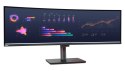 Lenovo ThinkVision P49w-30 monitor komputerowy 124,5 cm (49") 5120 x 1440 px Dual WQHD LED Czarny