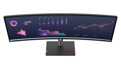 Lenovo ThinkVision P49w-30 monitor komputerowy 124,5 cm (49") 5120 x 1440 px Dual WQHD LED Czarny