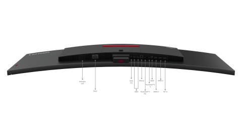 Lenovo ThinkVision P49w-30 monitor komputerowy 124,5 cm (49") 5120 x 1440 px Dual WQHD LED Czarny