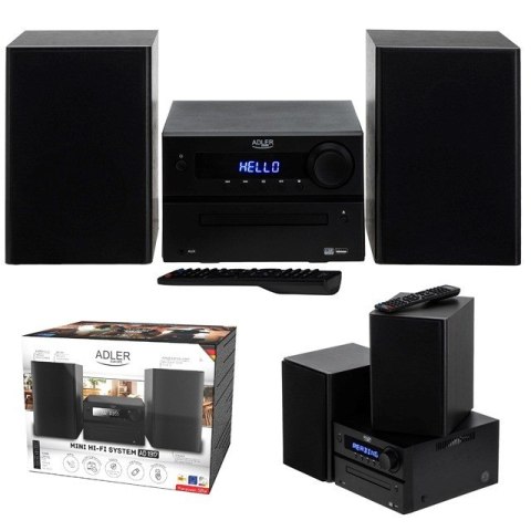 Adler AD 1917 Wieża HI-FI Bluetooth/ CD/ USB/ Radio FM Czarny