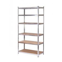 AW regał 6 półek 200x90x40 nośność 300kg / 6,0mm - wciskany szybki montaż