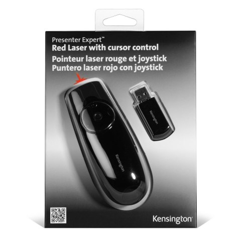 Bezprzewodowy prezenter Kensington Expert K72425EU z czerwonym wskaźnikiem laserowym