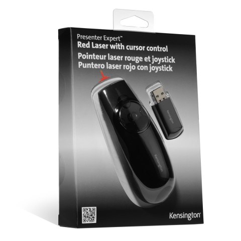 Bezprzewodowy prezenter Kensington Expert K72425EU z czerwonym wskaźnikiem laserowym