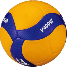 Piłka do siatkówki Mikasa V400W żółto-niebieska rozm. 4