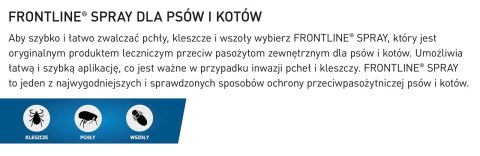 Frontline Spray na pchły i kleszcze - dla psa i kota - 250 ml