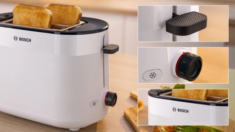 Bosch TAT2M121 toster 6 2 kaw. 950 W Biały