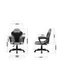 Fotel gamingowy dla dziecka Huzaro HZ-Ranger 1.0 Grey Mesh, szaro-czarny