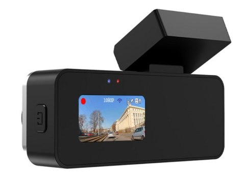 NAVITEL R37 wideorejestrator z modułem GPS Jasny, 1,47-calowy ekran IPS wyświetlający obraz w czasie rzeczywistym oraz powiadomi