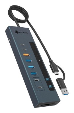 Hub 11-w-1 Hub IcyBox USB 3.2 z Type-C i czytnikiem kart