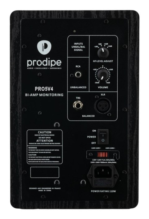 Prodipe Pro5 V4 2-drożny Czarny Przewodowa 75 W