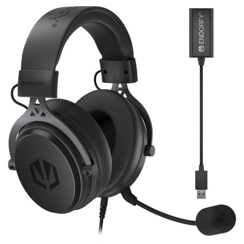ENDORFY VIRO Plus USB Zestaw słuchawkowy Przewodowa Opaska na głowę Muzyka/dzień powszedni Czarny