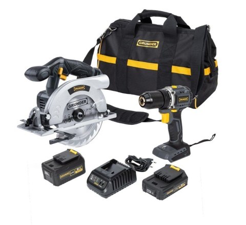 Zestaw narzędzi TOOL SET CD-B0A18+CS-L1118 18V 2+4AH
