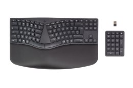 Klawiatura HP 960 Ergonomic Wireless Keyboard bezprzewodowa czarna 7E755AA