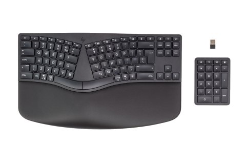 Klawiatura HP 960 Ergonomic Wireless Keyboard bezprzewodowa czarna 7E755AA