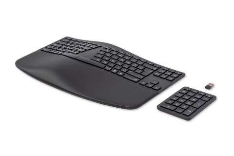 Klawiatura HP 960 Ergonomic Wireless Keyboard bezprzewodowa czarna 7E755AA