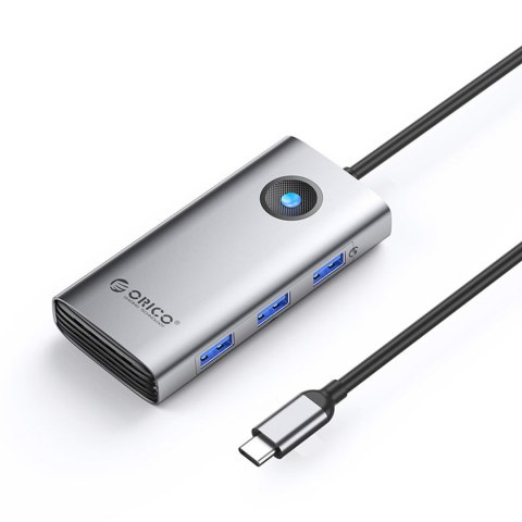 Stacja dokująca 6w1 USB-C - USB-C USB-A HDMI RJ45 PD 100 W 4K 30Hz 2.5G - szara