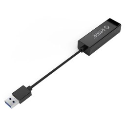Zewnętrzna karta sieciowa USB-A - RJ45 10/100/1000 Mbps - czarna