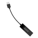 Zewnętrzna karta sieciowa USB-A - RJ45 10/100/1000 Mbps - czarna