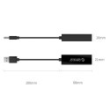 Zewnętrzna karta sieciowa USB-A - RJ45 10/100/1000 Mbps - czarna