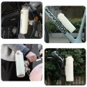 Bidon termiczny z magnetycznym uchwytem i paskiem montażowym 700 ml - beżowy