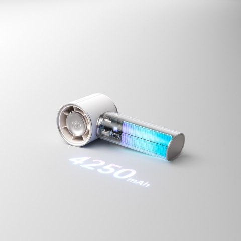 Mini wentylator przenośny wiatraczek dmuchawa 4250 mAh USB-C - biały