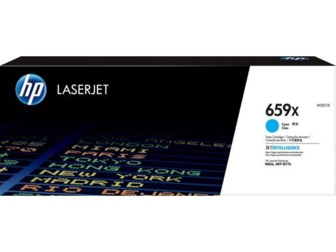 HP LaserJet 659X oryginalny błękitny toner o dużej wydajności