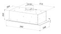 Okap do zabudowy MAAN Ares M 60 cm | Soft Touch | LED | satyna