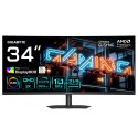 GIGABYTE MO34WQC36 monitor komputerowy 86,4 cm (34") 3440 x 1440 px Wide Quad HD QD-OLED Czarny
