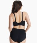 MOMCOZY YN46 bezszwowy biustonosz do karmienia Floral Support czarny S