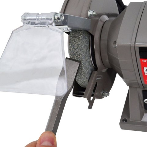 AWTOOLS szlifierka stołowa 150mm / 300W z lampką