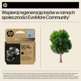 HP Oryginalny czarny tusz 924e EvoMore