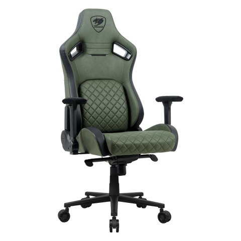 COUGAR DEFENSOR S ARMY GREEN F Uniwersalny fotel dla gracza Tapicerowane siedzisko Zielony