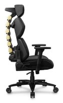 COUGAR Terminator Elite Gold Fotel dla gracza Obite siedzisko Czarny, Złoto