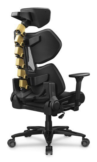 COUGAR Terminator Elite Gold Fotel dla gracza Obite siedzisko Czarny, Złoto